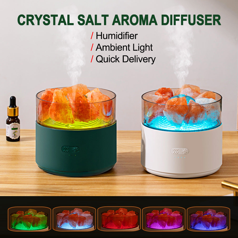 Crystal Salt Aroma Diffuser with Ambient Light