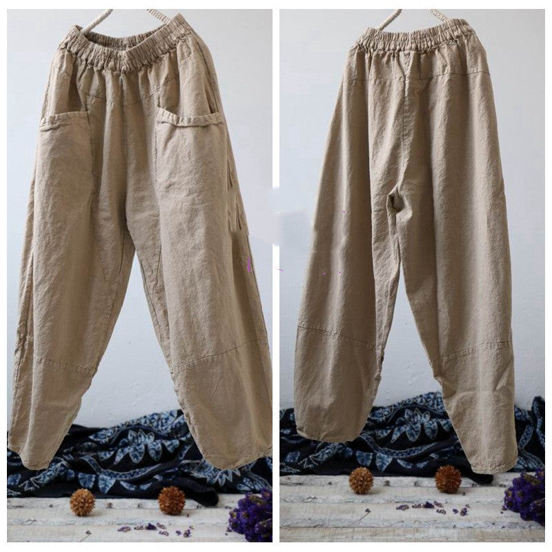 Natural Hemp: Loose Yoga Pants with Eco-Friendly, Soft Feel