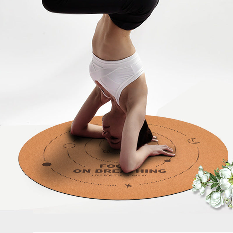 Sun and Moon Cork Meditation Mat: Eco-Friendly and Durable