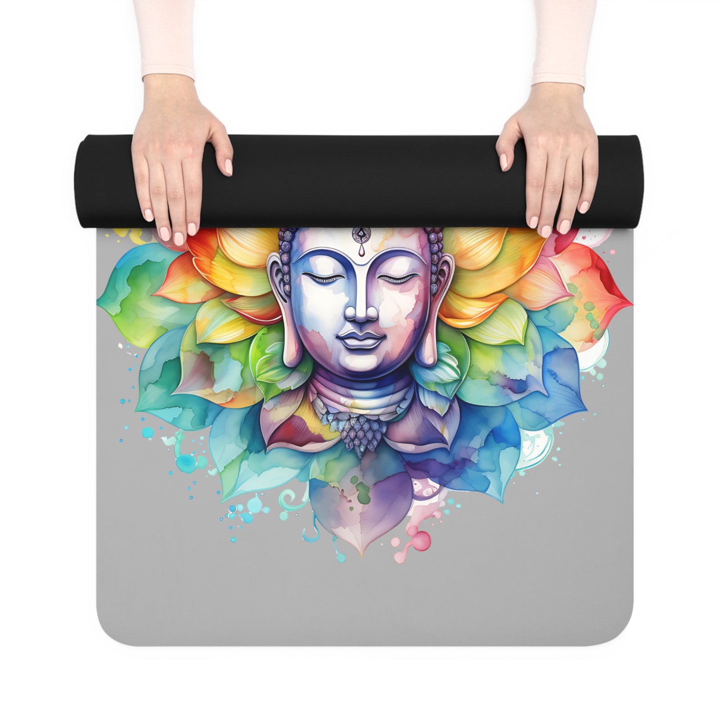 Personal Zen: Custom Rubber Meditation Yoga Mat - 24″ x 68