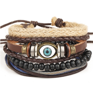 Artistry in Every Bead: Handcrafted Leather Bracelets in Various Styles