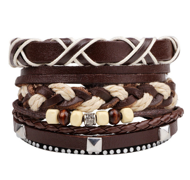 Artistry in Every Bead: Handcrafted Leather Bracelets in Various Styles