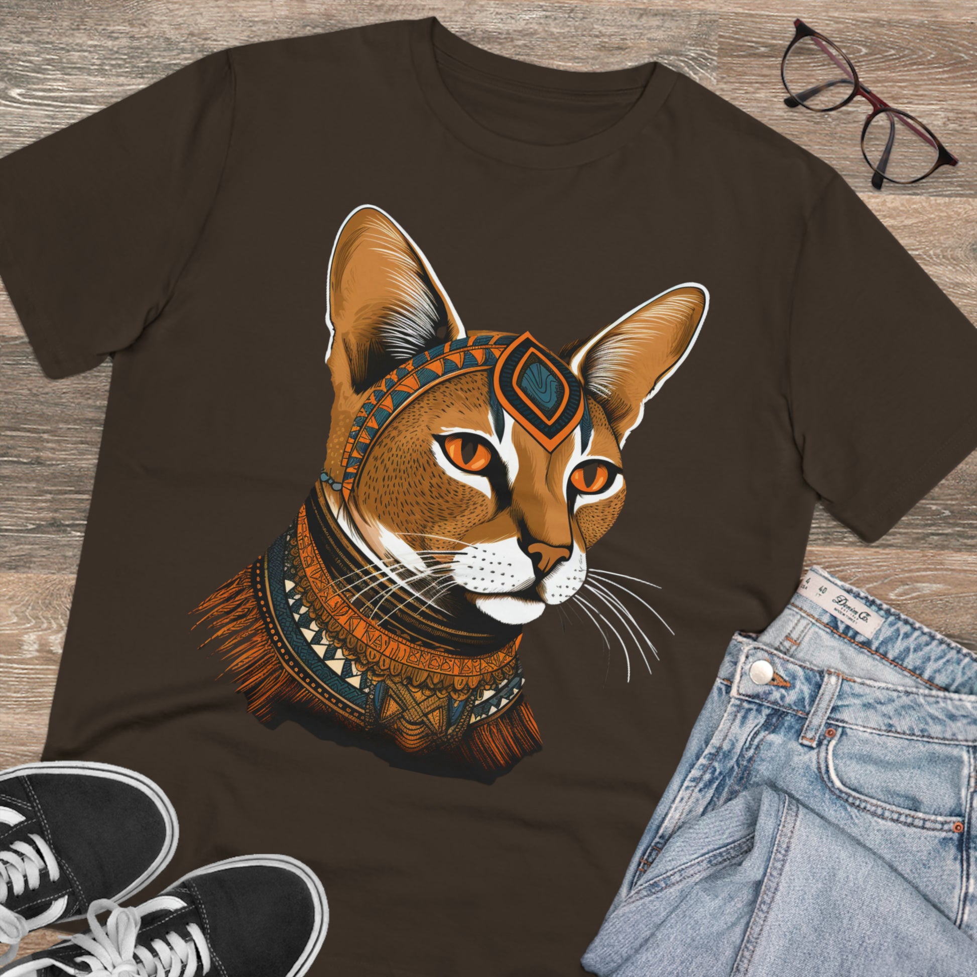 100% Organic Custom Cat T-shirt - Unisex