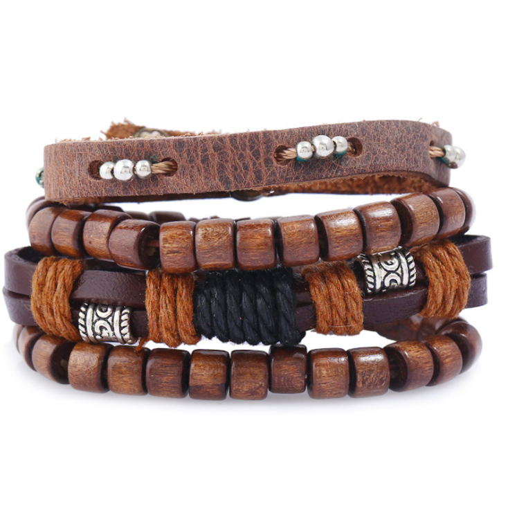 Artistry in Every Bead: Handcrafted Leather Bracelets in Various Styles