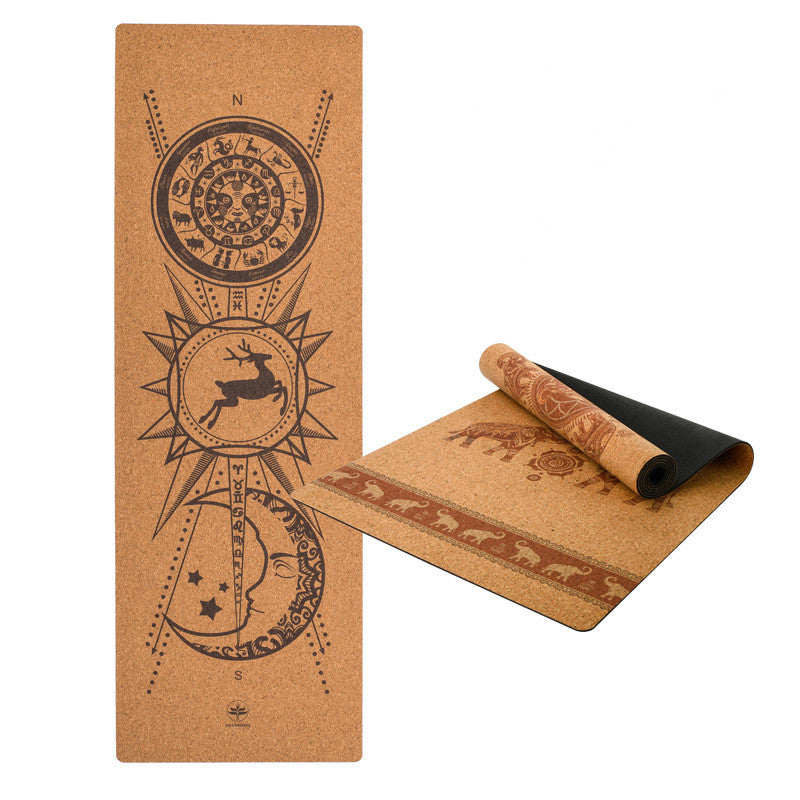 Eco Mat: Uniquely Designed Natural Rubber and Cork Yoga Mat