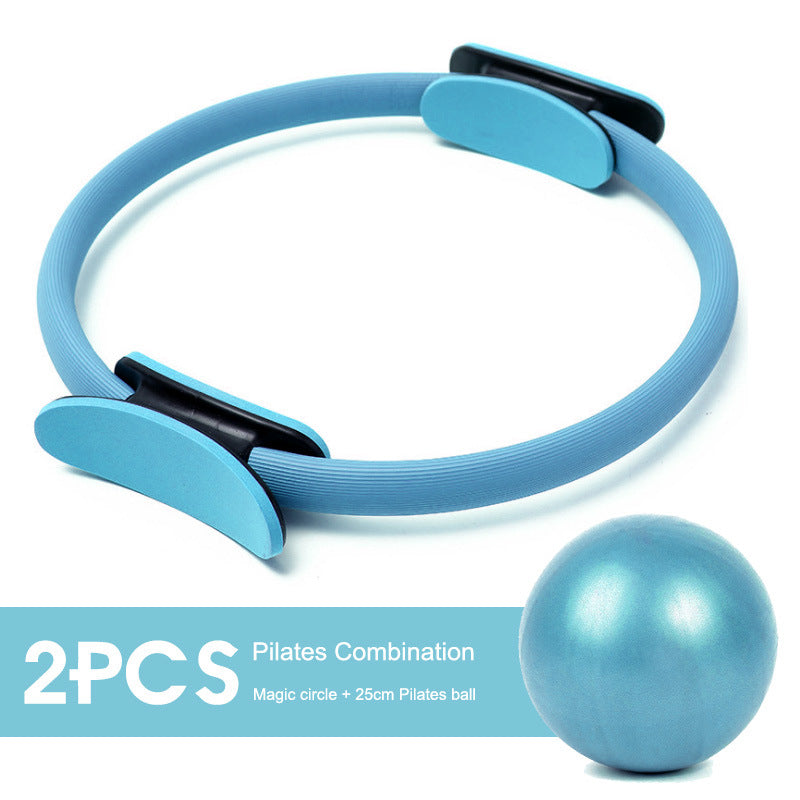 Complete Workout Set: 5PCS Yoga Ball, Magic Ring, Pilates Circle, Stretch Band