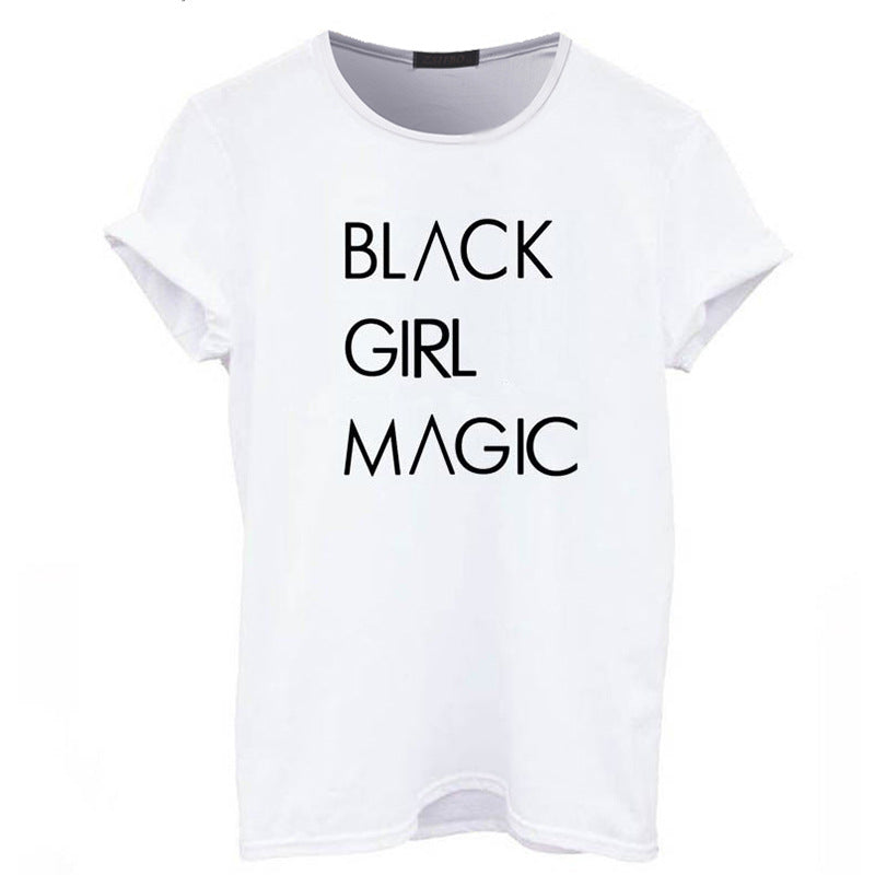 Express Yourself: 'Black Girl Magic' Letter Printed T-Shirts for Men and Women