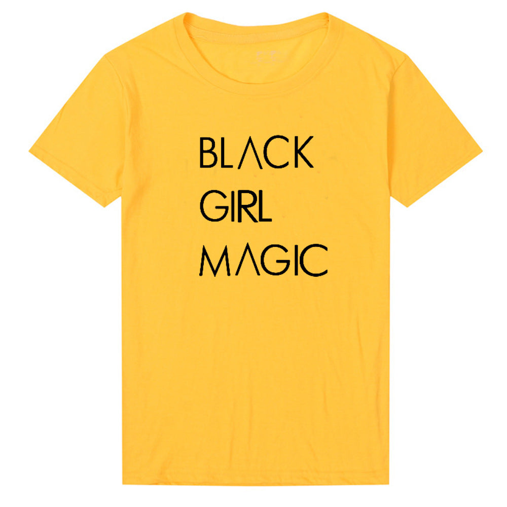 Express Yourself: 'Black Girl Magic' Letter Printed T-Shirts for Men and Women