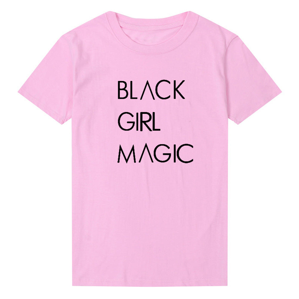 Express Yourself: 'Black Girl Magic' Letter Printed T-Shirts for Men and Women