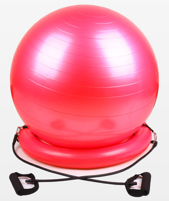 Color Flow Stability Ball-yoga ball-exercise straps