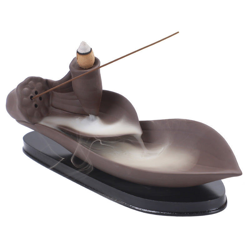 Sandalwood Backflow Incense Burner: Mystic Zen Ornaments