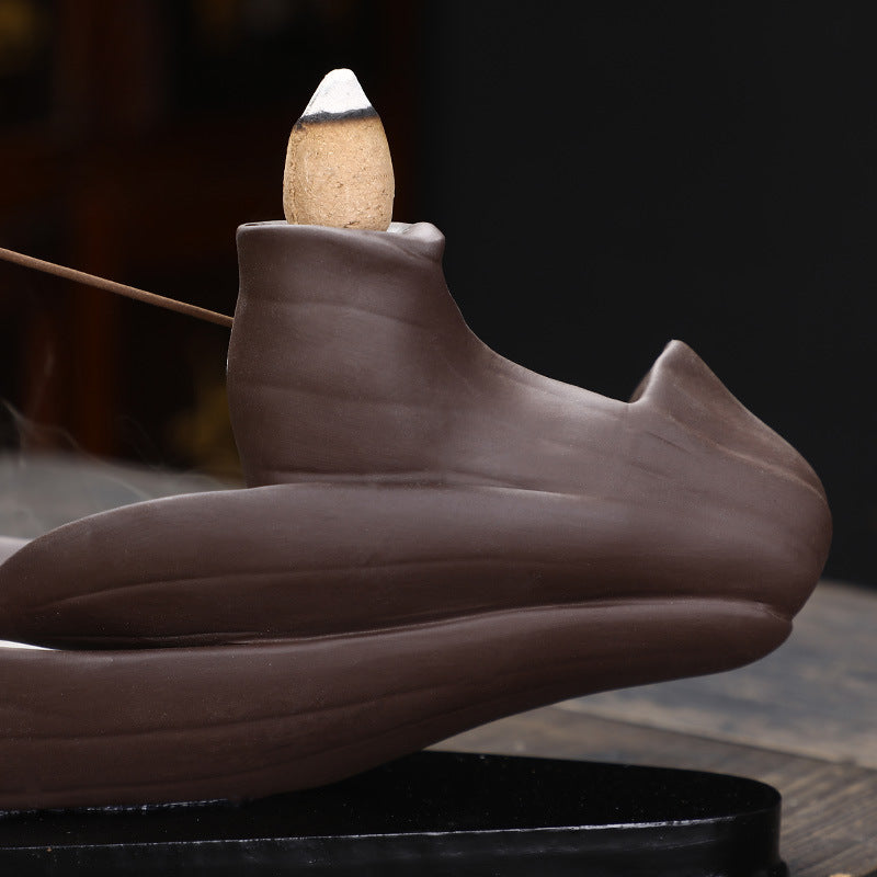 Sandalwood Backflow Incense Burner: Mystic Zen Ornaments