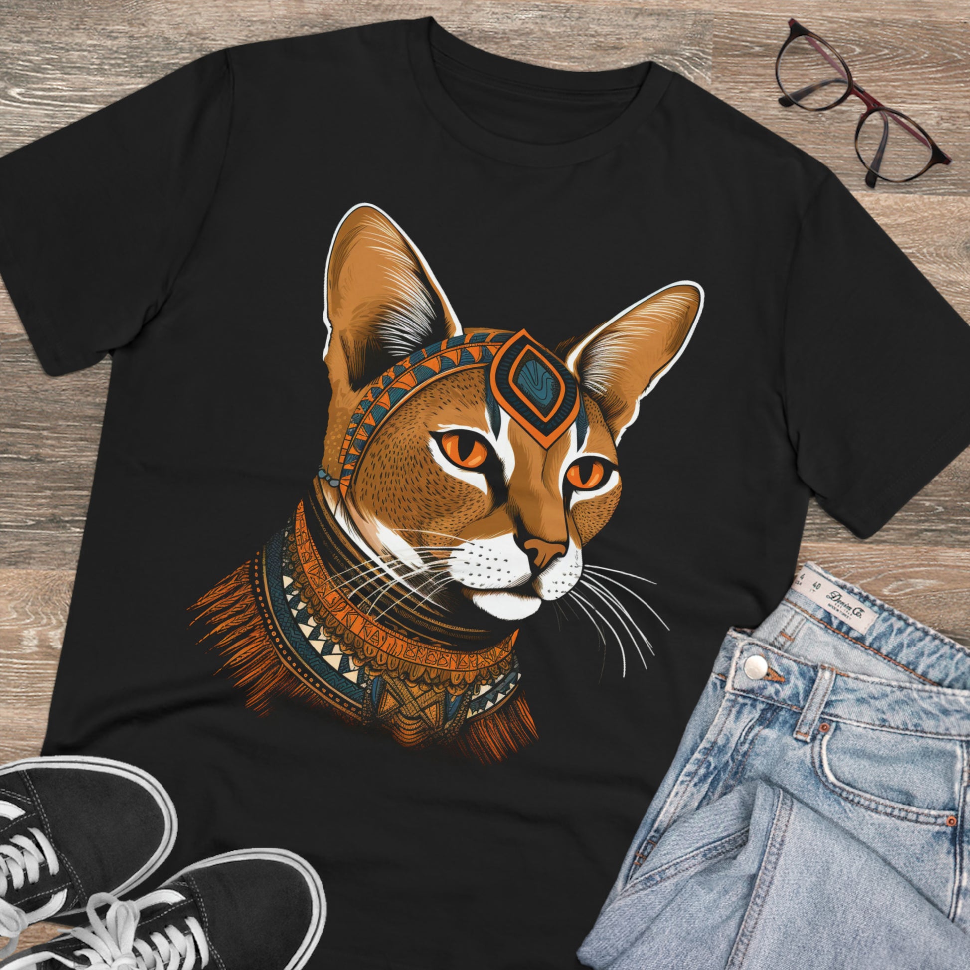 100% Organic Custom Cat T-shirt - Unisex