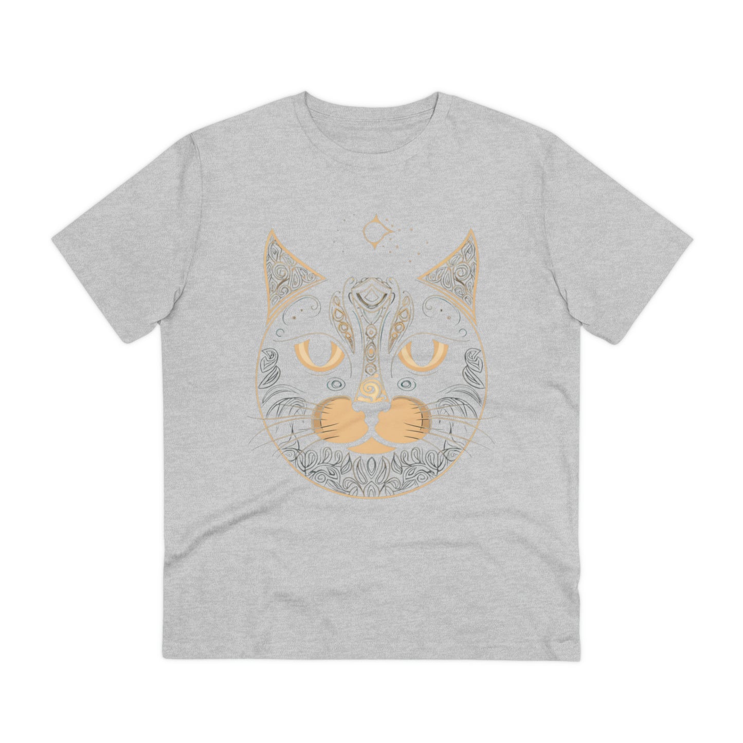 Zen-Inspired: 100% Organic Custom Cat T-shirt - Unisex Bohemian Style