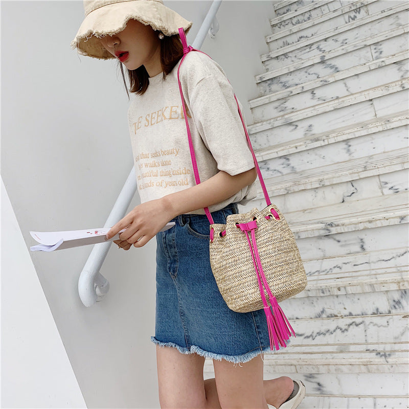 Woven Tote Shoulder Bag: Various Styles