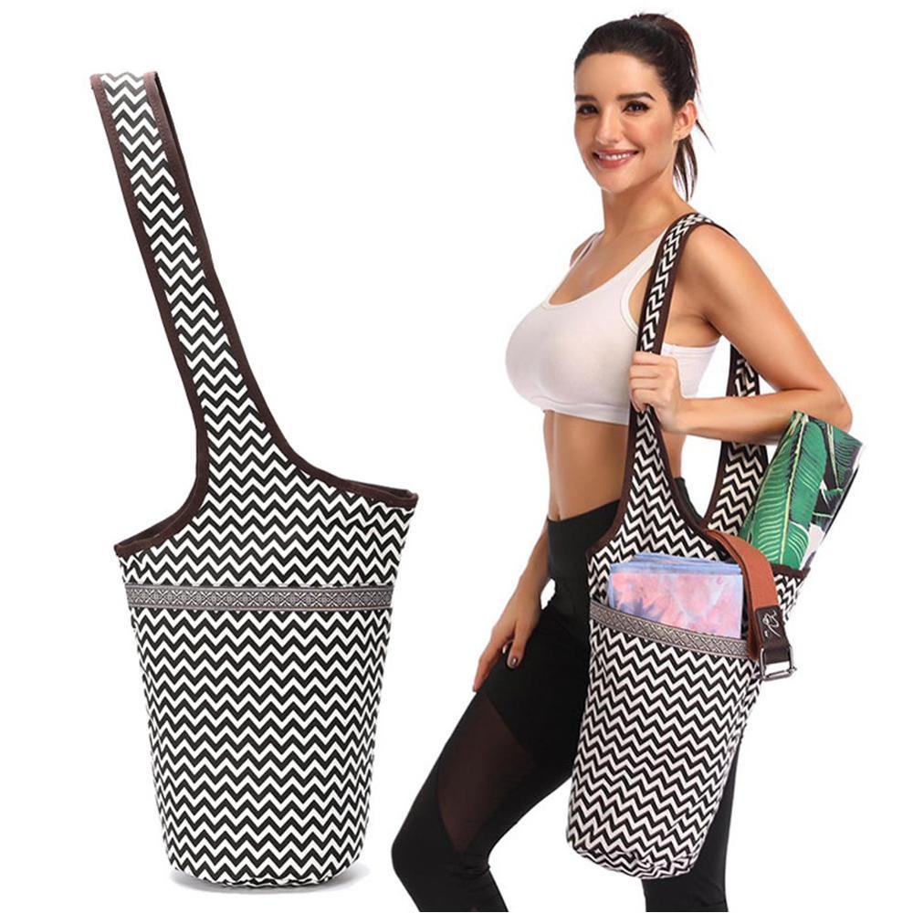 Casual Fashion Yoga Mat Bag Backpack with Large Zipper Pocket