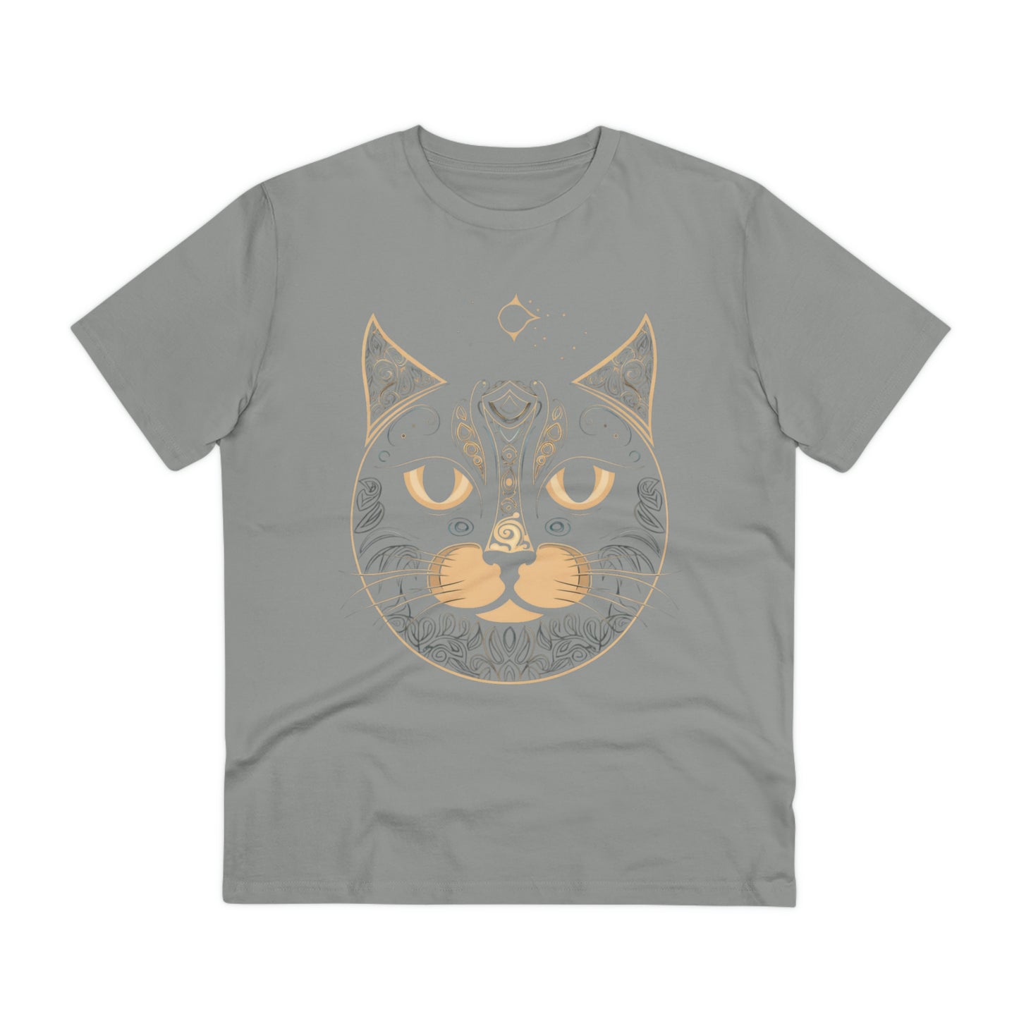 Zen-Inspired: 100% Organic Custom Cat T-shirt - Unisex Bohemian Style