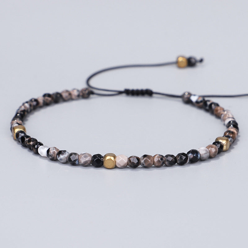 Serenity Strap: 3mm Natural Stone Stretch Bracelet