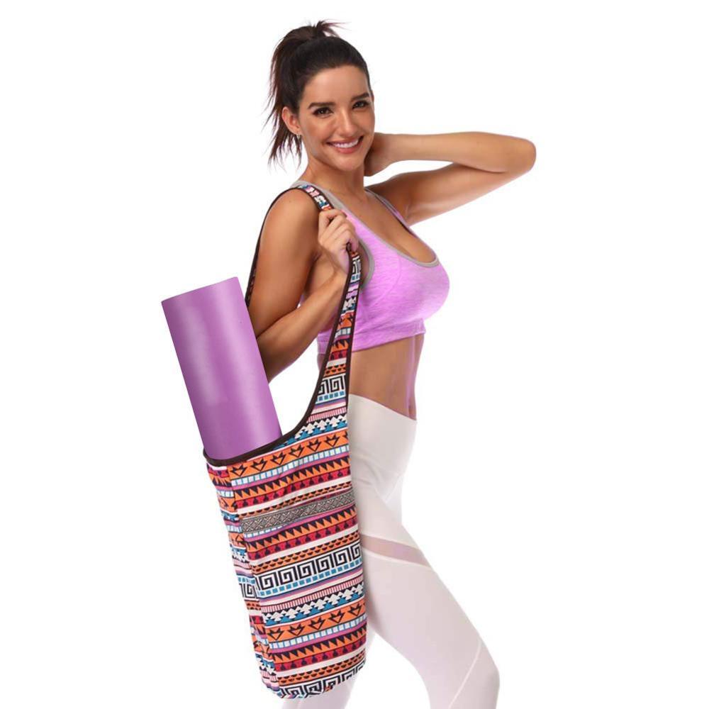 Casual Fashion Yoga Mat Bag Backpack with Large Zipper Pocket