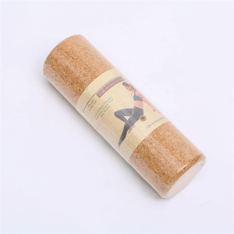 Studio Essential: 100% Cork Yoga Column for Post-Massage Roller Bliss