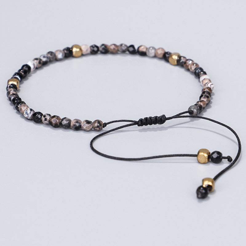 Serenity Strap: 3mm Natural Stone Stretch Bracelet