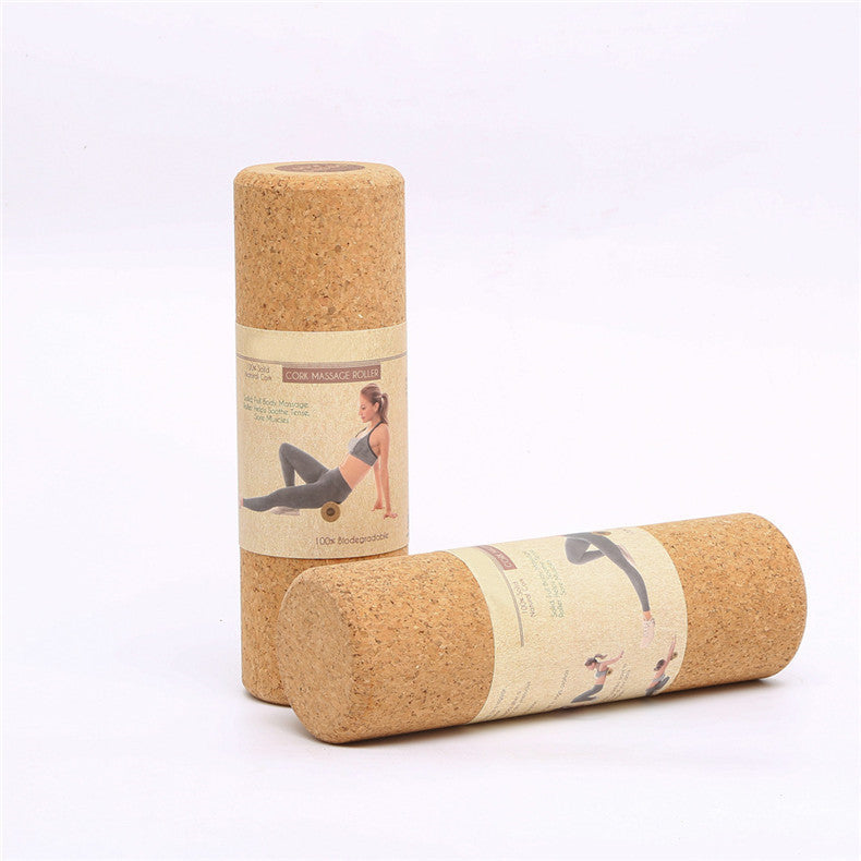 Studio Essential: 100% Cork Yoga Column for Post-Massage Roller Bliss