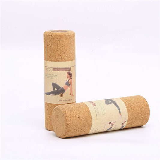 Studio Essential: 100% Cork Yoga Column for Post-Massage Roller Bliss