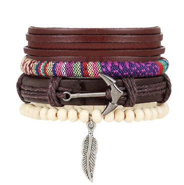 Artistry in Every Bead: Handcrafted Leather Bracelets in Various Styles