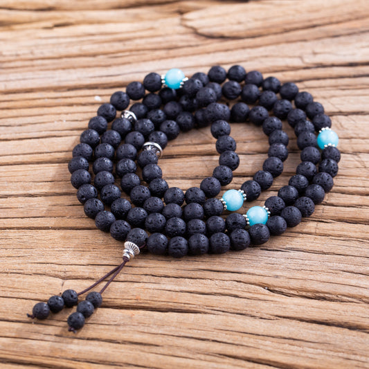 Harmony Bands- 8mm Volcanic Stone 108 MALA Bracelets