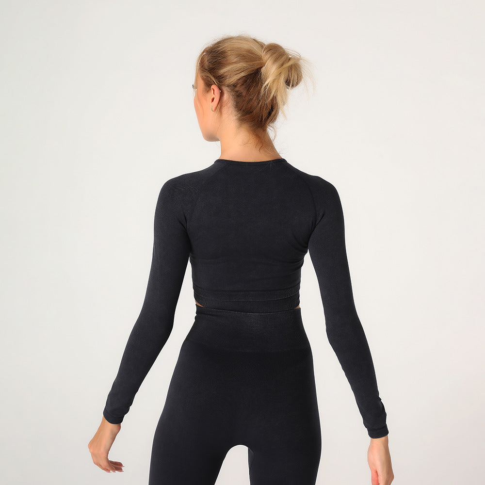 Sand Wash Yoga Wear: Quick-Drying Sports Clothes with Tight Fit