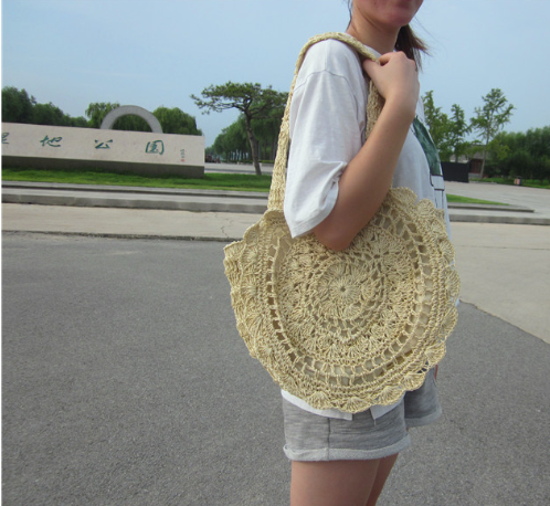 Woven Tote Shoulder Bag: Various Styles