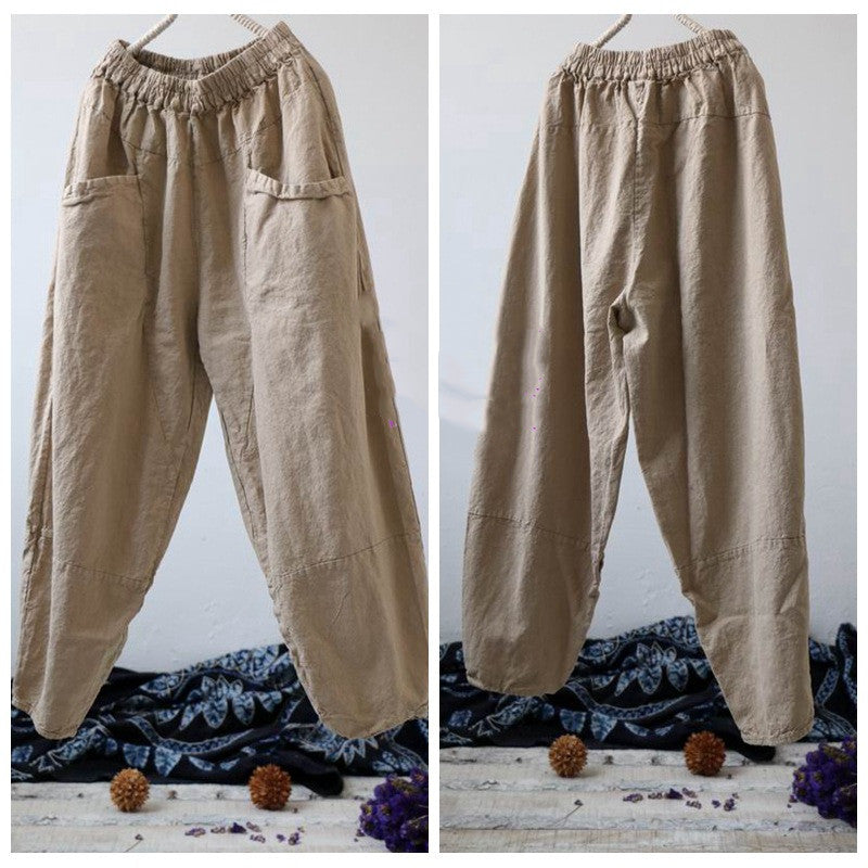 Natural Hemp: Loose Yoga Pants with Eco-Friendly, Soft Feel