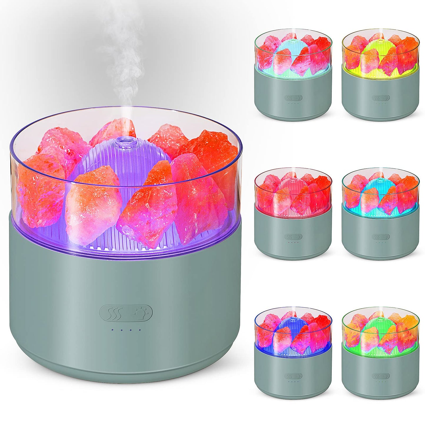 Crystal Salt Aroma Diffuser with Ambient Light