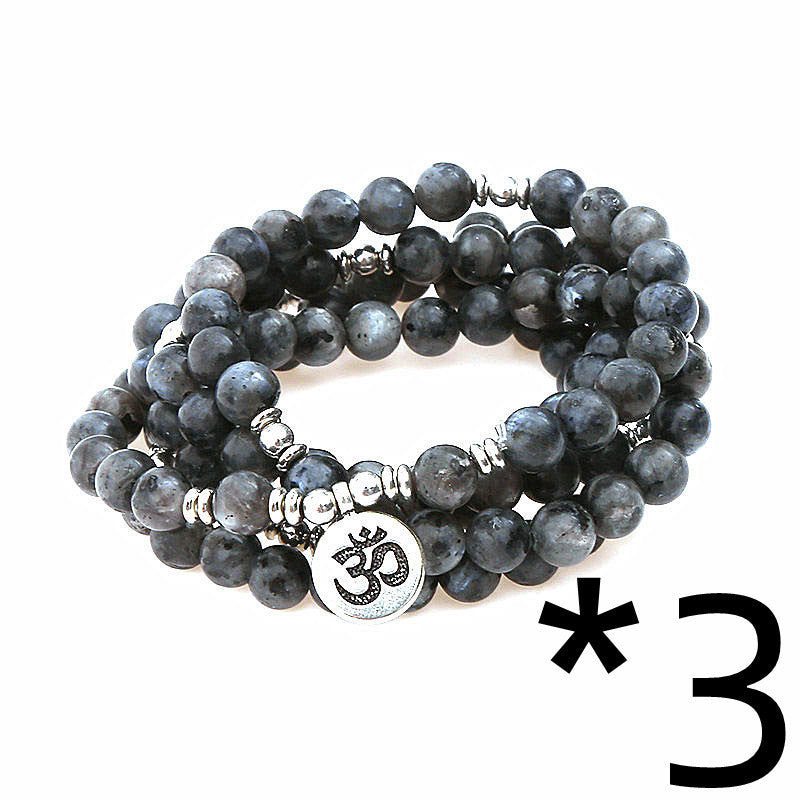 Serenity Om Mala: Adaptable Wear as Bracelet or Necklace