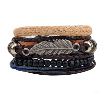 Artistry in Every Bead: Handcrafted Leather Bracelets in Various Styles