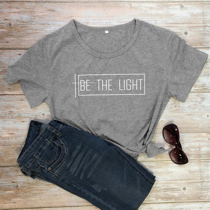 Be the Light: 100% Cotton Soft Tees for Positive Vibes