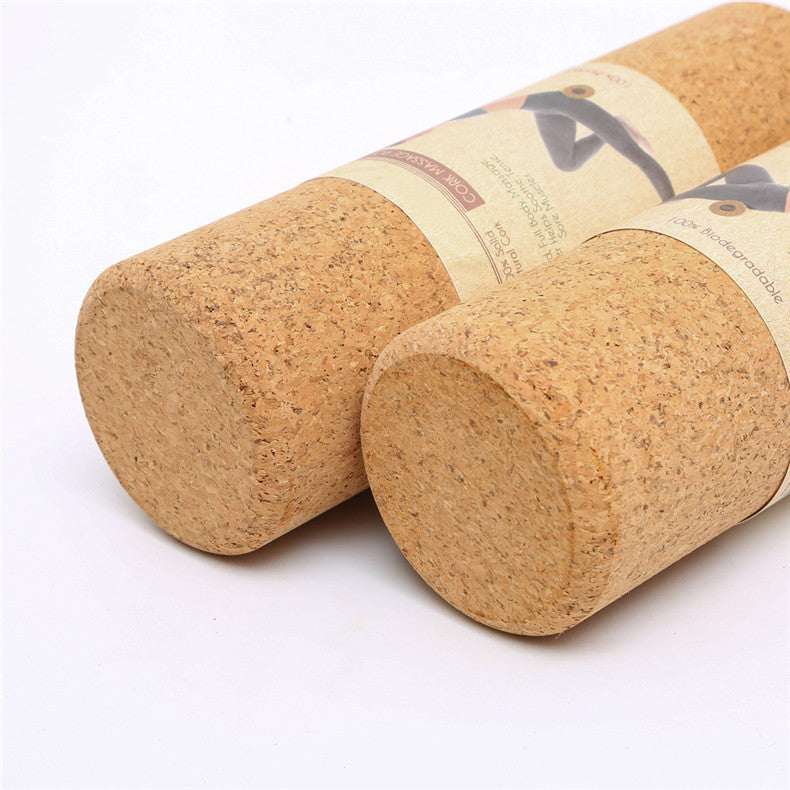 Studio Essential: 100% Cork Yoga Column for Post-Massage Roller Bliss