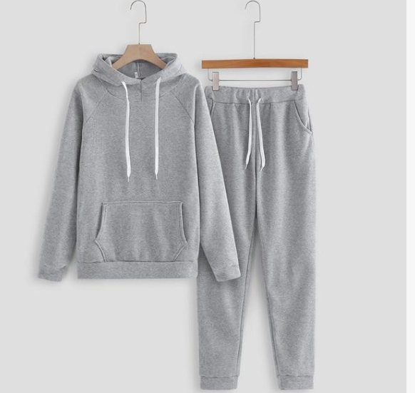 Cozy U Lounge Set: 2PC Fitted Sweat Suit