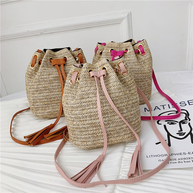 Woven Tote Shoulder Bag: Various Styles