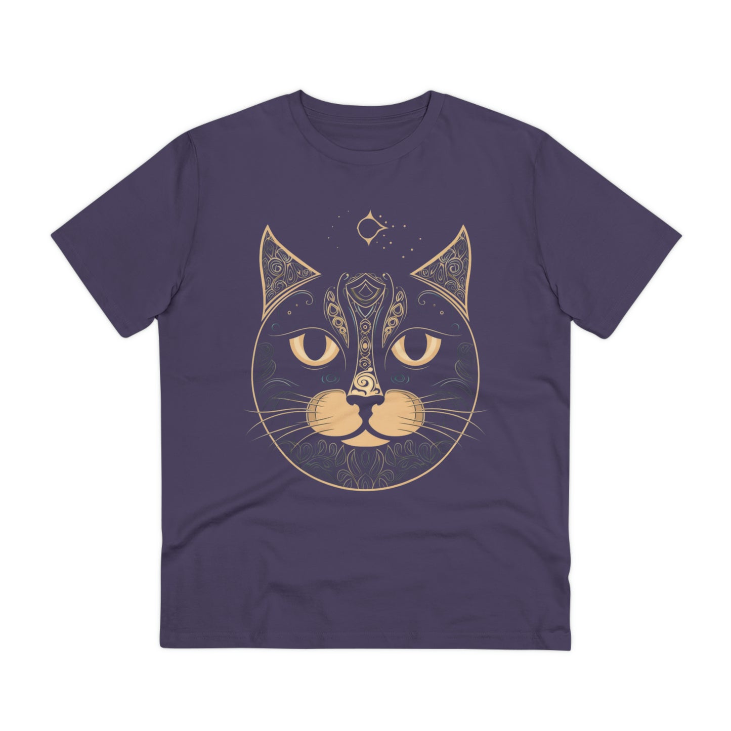 Zen-Inspired: 100% Organic Custom Cat T-shirt - Unisex Bohemian Style