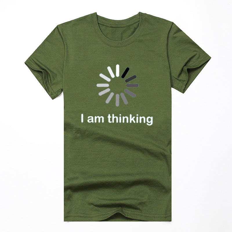 Clever Thinking: Unisex 'I'm Thinking' Tee - Various Sizes and Colors