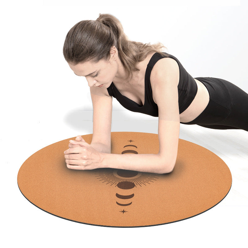 Sun and Moon Cork Meditation Mat: Eco-Friendly and Durable