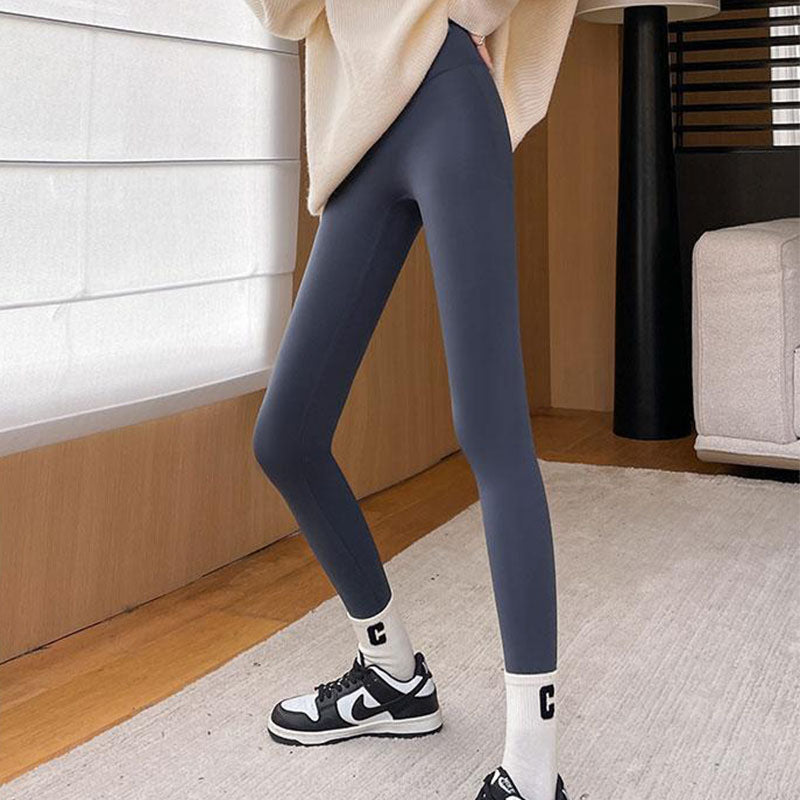 Winter-Ready: High-Waist Fleece Leggings for Slimming Yoga Chic