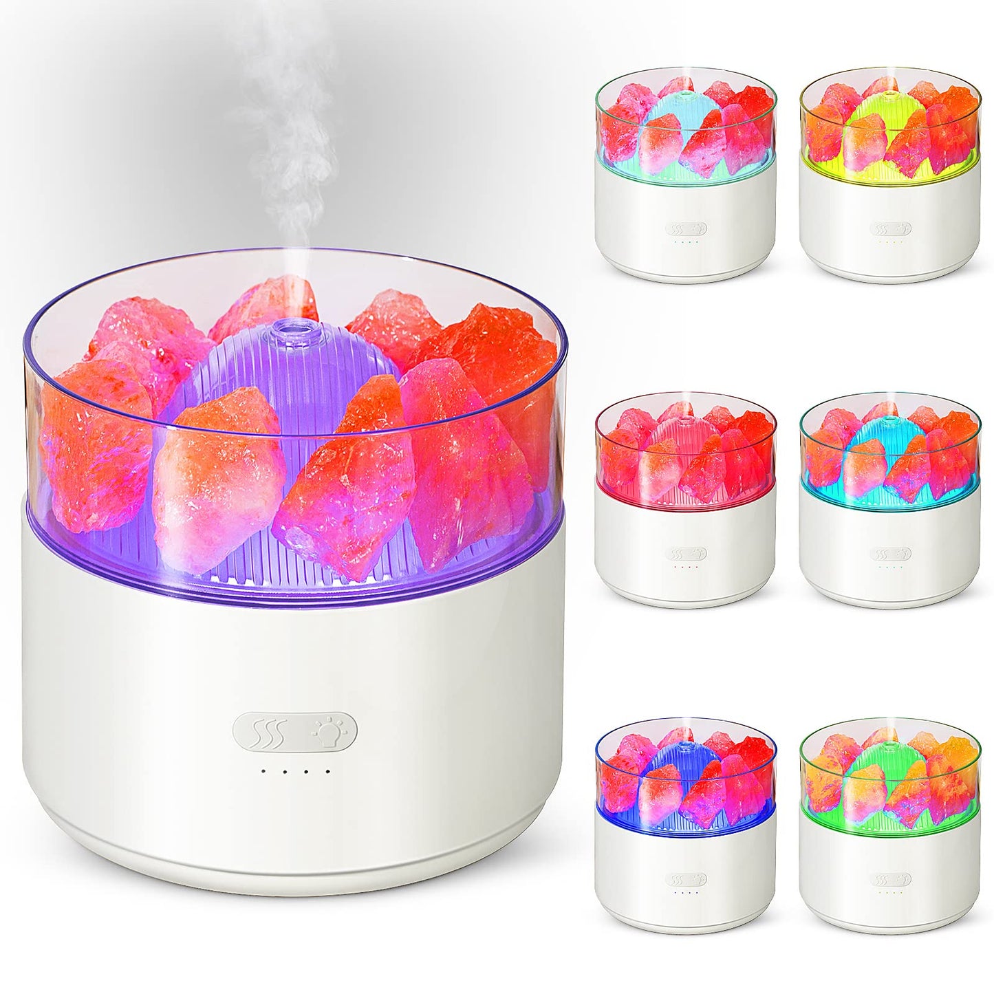 Crystal Salt Aroma Diffuser with Ambient Light