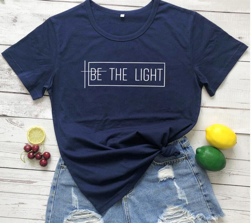 Be the Light: 100% Cotton Soft Tees for Positive Vibes