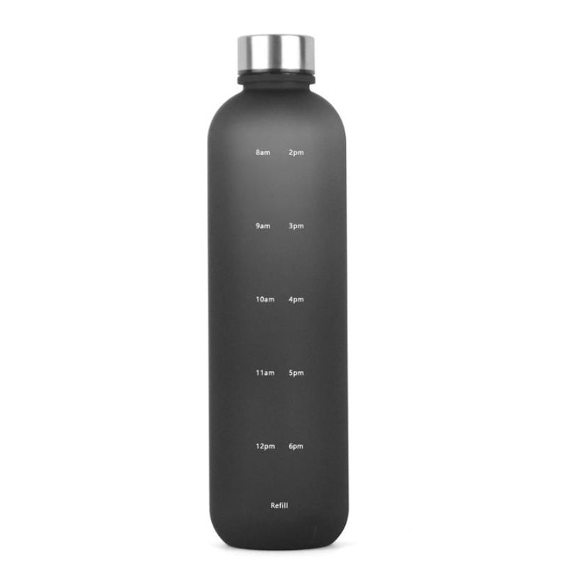 Frosted Gradient Sports Water Bottle: Various Styles, Plastic Material