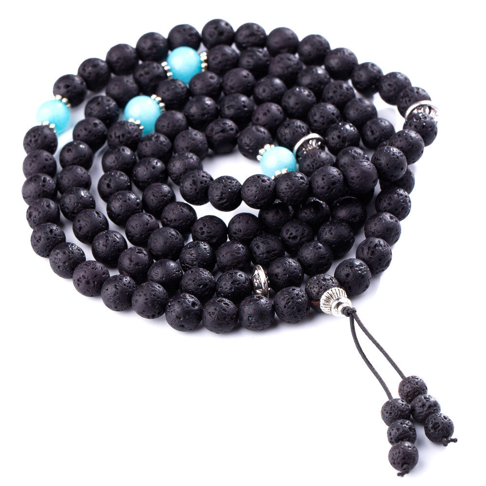 Harmony Bands- 8mm Volcanic Stone 108 MALA Bracelets