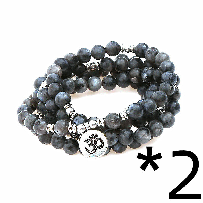 Serenity Om Mala: Adaptable Wear as Bracelet or Necklace