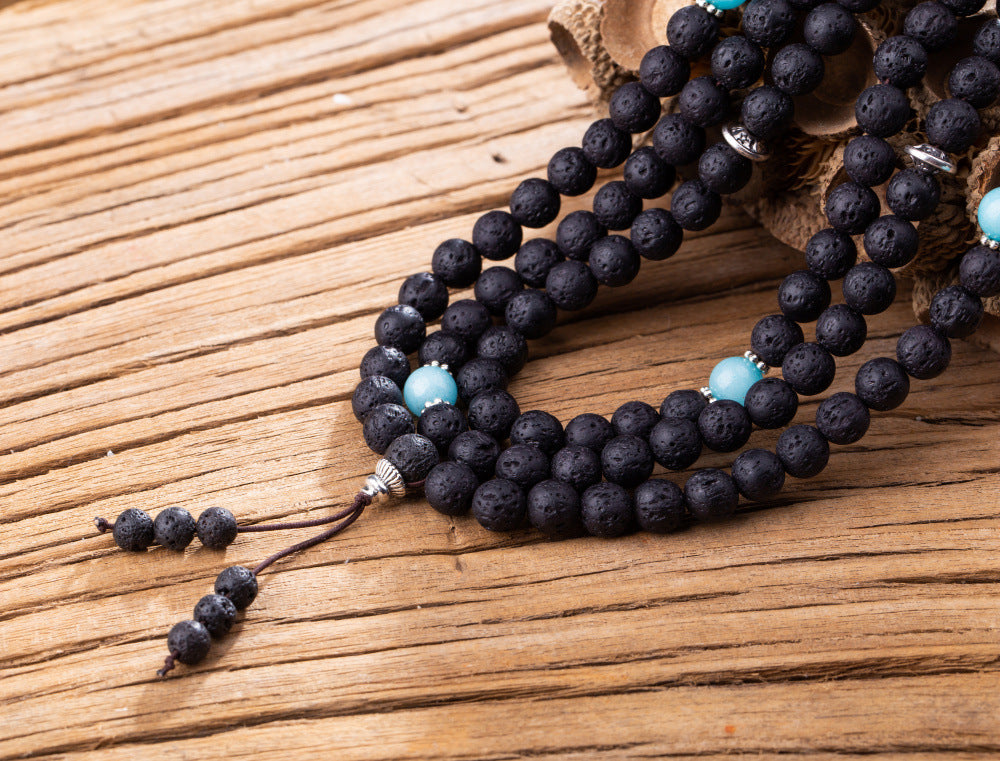 Harmony Bands- 8mm Volcanic Stone 108 MALA Bracelets