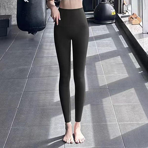 Winter-Ready: High-Waist Fleece Leggings for Slimming Yoga Chic